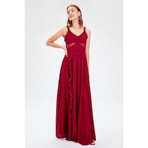 Trendyol Burgundy Lace Detailed Evening Dress vyobraziť