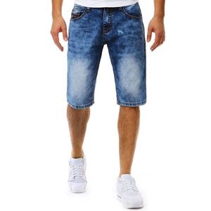 Men's denim shorts blue SX0792 vyobraziť