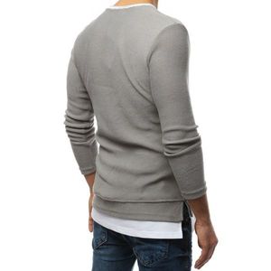 Light gray men's sweater WX1458 vyobraziť