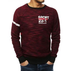 Men's burgundy sweatshirt BX4306 vyobraziť