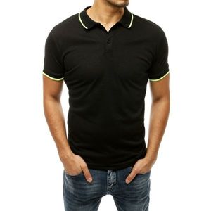 Men's black polo shirt PX0323 vyobraziť