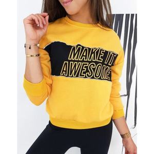 MAKE IT women's sweatshirt yellow BY0507 vyobraziť