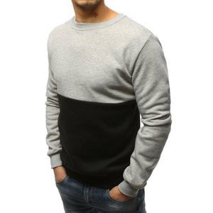 Black and gray men's sweatshirt BX3802 vyobraziť
