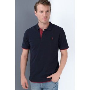 T8562 DEWBERRY MEN's TSHIRT-LACİVERT vyobraziť