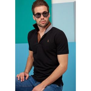 T8563 DEWBERRY MEN's TSHIRT-BLACK vyobraziť