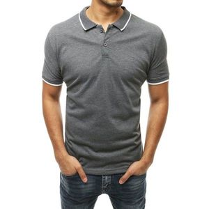 Men's gray polo shirt PX0318 vyobraziť