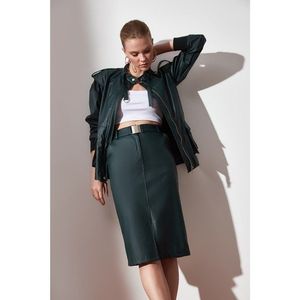Trendyol Khai Belt Leather Skirt vyobraziť