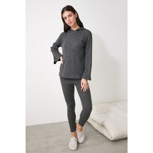 Trendyol Anthracite Knitted Pyjama Set vyobraziť