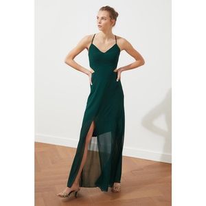 Trendyol Green Slit Detail Dress vyobraziť