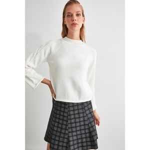 Trendyol Ekru Sleeves Knitted Knitwear Sweater vyobraziť
