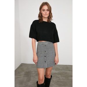 Trendyol Black Sweater Button Detail Skirt vyobraziť
