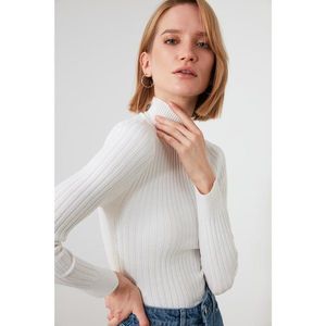 Trendyol Ekru Half Turtleneck Knitwear Sweater vyobraziť