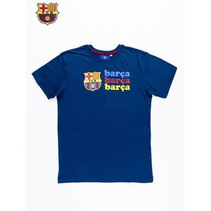 Men´s T-shirt with the FC BARCELONA print in navy blue vyobraziť