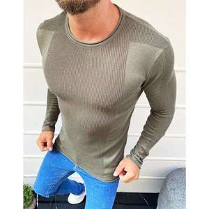 Khaki WX1585 men's slip-on sweater vyobraziť