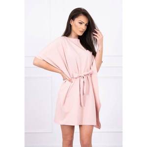 Dress batwings Oversize powdered pink vyobraziť