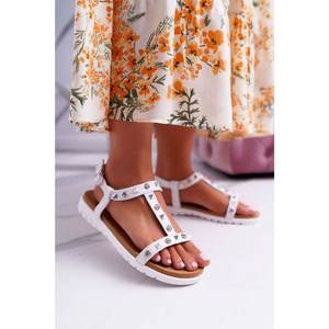 Women's Sandals Lu Boo With brads White Mariachi vyobraziť