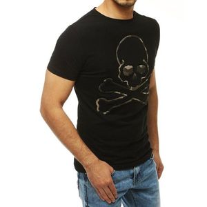 Pekné čierne pánske tričko s potlačou RX4208 skl.10 vyobraziť