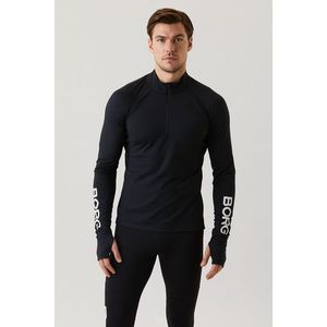 Pánske čierne tričko s dlhým rukávom Midlayer Half Zip vyobraziť