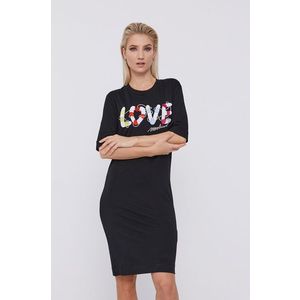 Šaty Love Moschino čierna farba vyobraziť