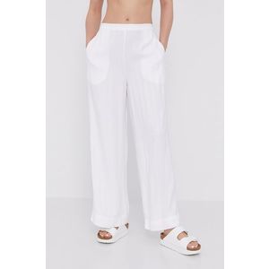 Pyžamové nohavice Calvin Klein Underwear dámske, biela farba vyobraziť