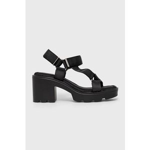 Sandále Answear Lab Alta Moda dámske, čierna farba, na podpätku vyobraziť