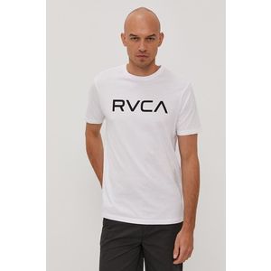 Tričko RVCA pánske, biela farba, s potlačou vyobraziť