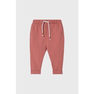 Detské nohavice OVS ružová farba, jednofarebné vyobraziť