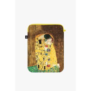 Žlto-hnedý obal na notebook Gustav Klimt The Kiss vyobraziť