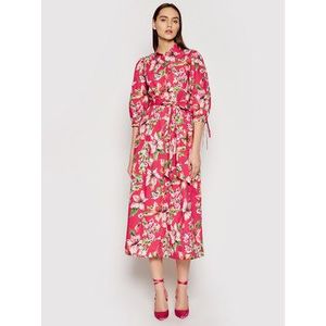Liu Jo Košeľové šaty WA1292 T4824 Ružová Regular Fit vyobraziť
