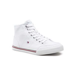 Tommy Hilfiger Sneakersy Core Corporate Mid Textile Snkr FM0FM03392 Biela vyobraziť