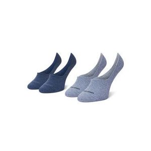 Calvin Klein Súprava 2 párov krátkych ponožiek dámskych 100001902 Modrá vyobraziť
