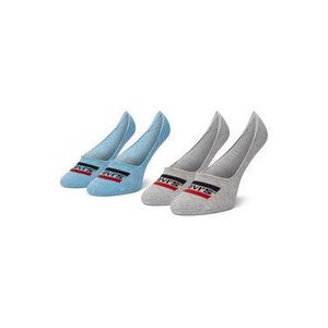 Levi's® Súprava 2 párov krátkych ponožiek unisex 37157-0564 Modrá vyobraziť