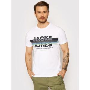 Jack&Jones Tričko Dry 12184738 Biela Regular Fit vyobraziť