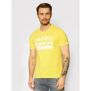 Jack&Jones Tričko Eddie 12172205 Žltá Slim Fit vyobraziť