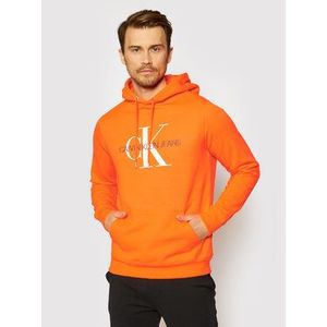 Calvin Klein Jeans Mikina J30J314557 Oranžová Regular Fit vyobraziť