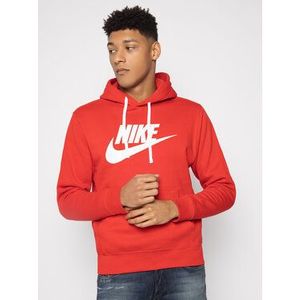 Nike Mikina Nsw Club BV2973 Červená Standard Fit vyobraziť