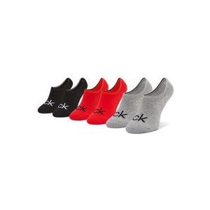 Calvin Klein Súprava 3 párov krátkych pánskych ponožiek 100001756 r.OS Červená vyobraziť