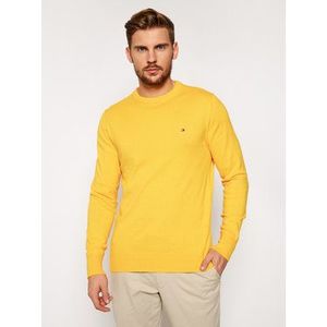 Tommy Hilfiger Sveter Pima Cotton Cashmere Crew MW0MW11674 Žltá Regular Fit vyobraziť