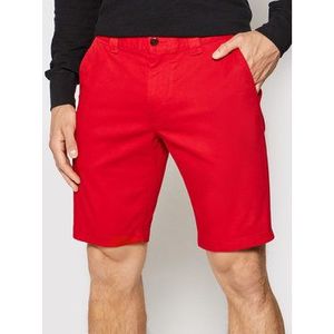 Tommy Jeans Bavlnené šortky Scanton DM0DM11076 Červená Slim Fit vyobraziť