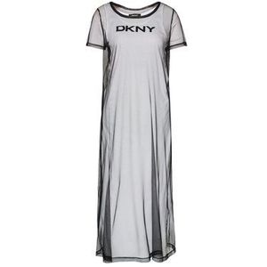 DKNY Každodenné šaty P0DD7FKC Biela Regular Fit vyobraziť