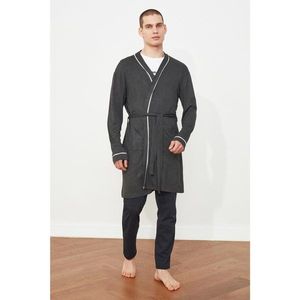 Trendyol Anthracite Knitted Kimono & Kaftan vyobraziť