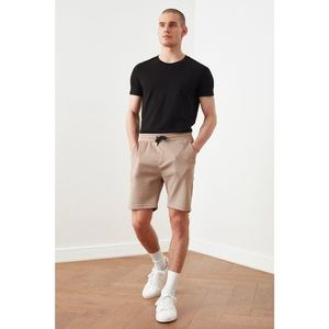 Trendyol Beige Men's Regular Fit Textured Shorts & Bermuda vyobraziť