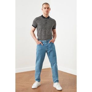 Trendyol Blue Men Essential Crop Jeans vyobraziť