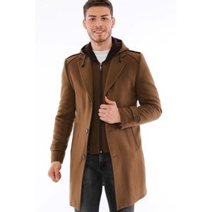 PLT8401 DEWBERRY MEN'S COAT-CAMEL vyobraziť