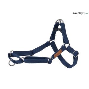 Amiplay Cotton Adjustable Harness Easy Go Navy Blue vyobraziť