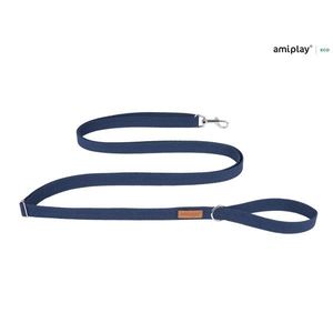 Amiplay Cotton Adjustable Leash Easy Fix Navy Blue vyobraziť