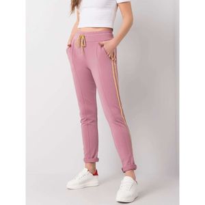 Dusty pink pants with stripes vyobraziť