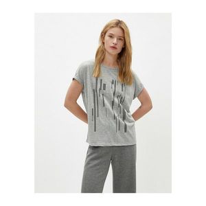 Koton Women's Gray Short Sleeve T-Shirt vyobraziť