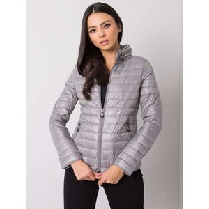 Women´s gray quilted jacket vyobraziť