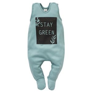 Pinokio Kids's Stay Green Sleepsuit Turquoise vyobraziť